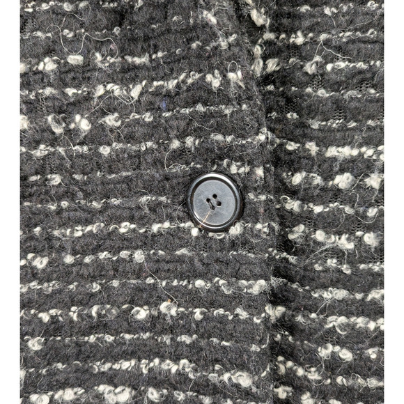 Iro Tweed Pattern Boucle Black & White Jacket Size 0 - Picture 3 of 8